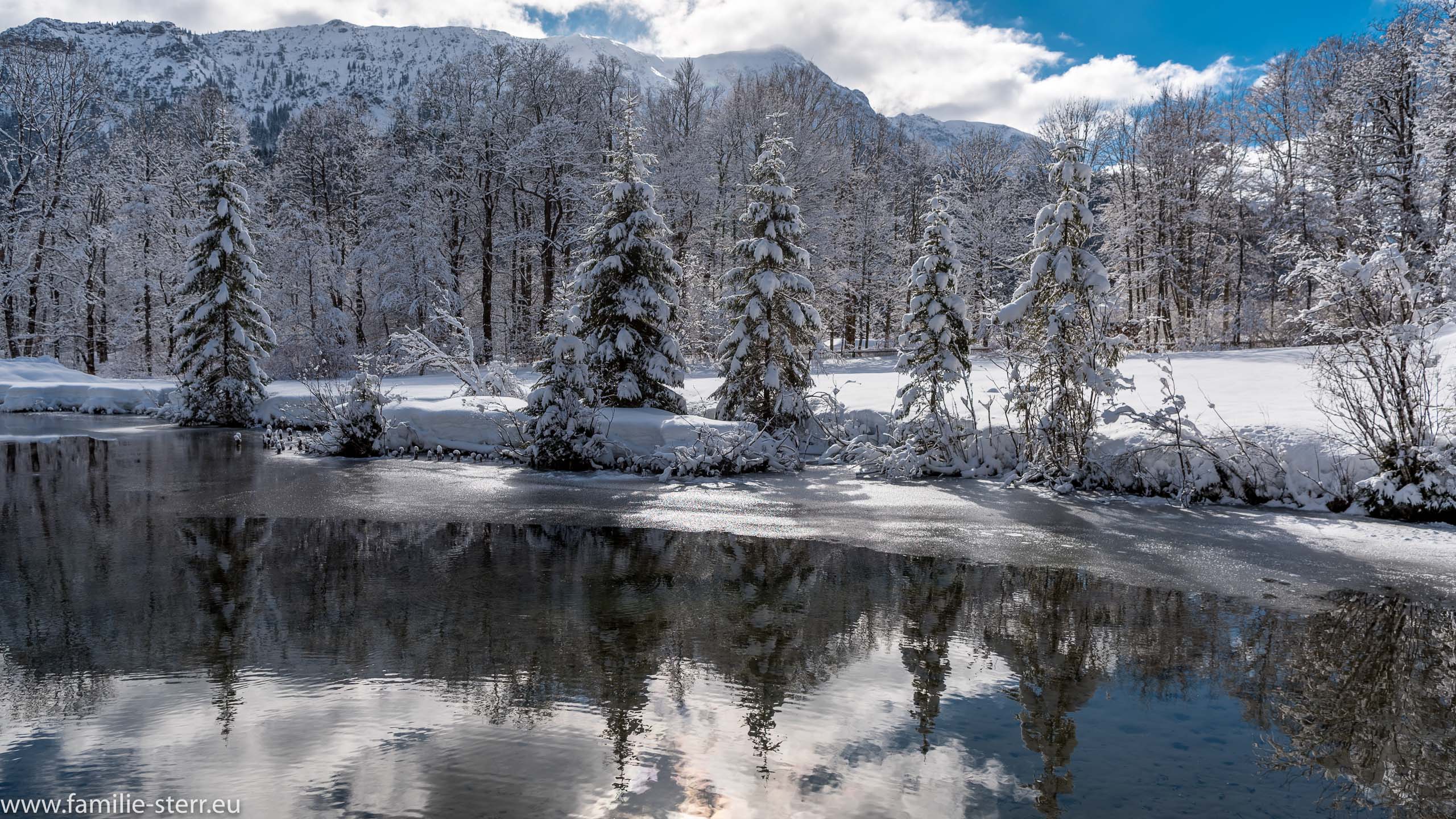 Schloss Linderhof im Winter 2