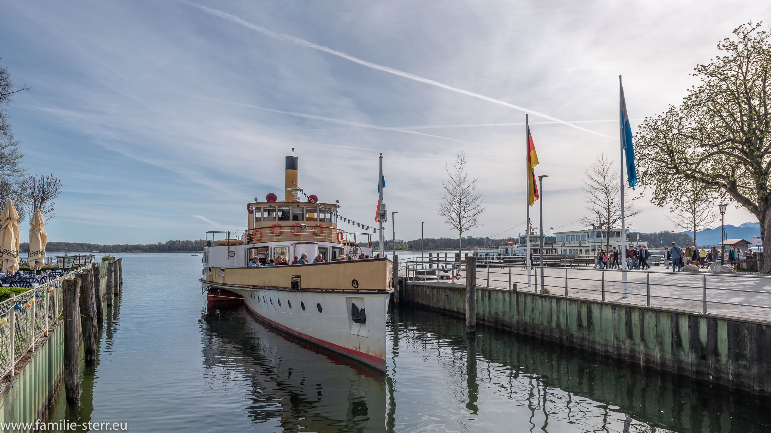 Hafen Prien Stock