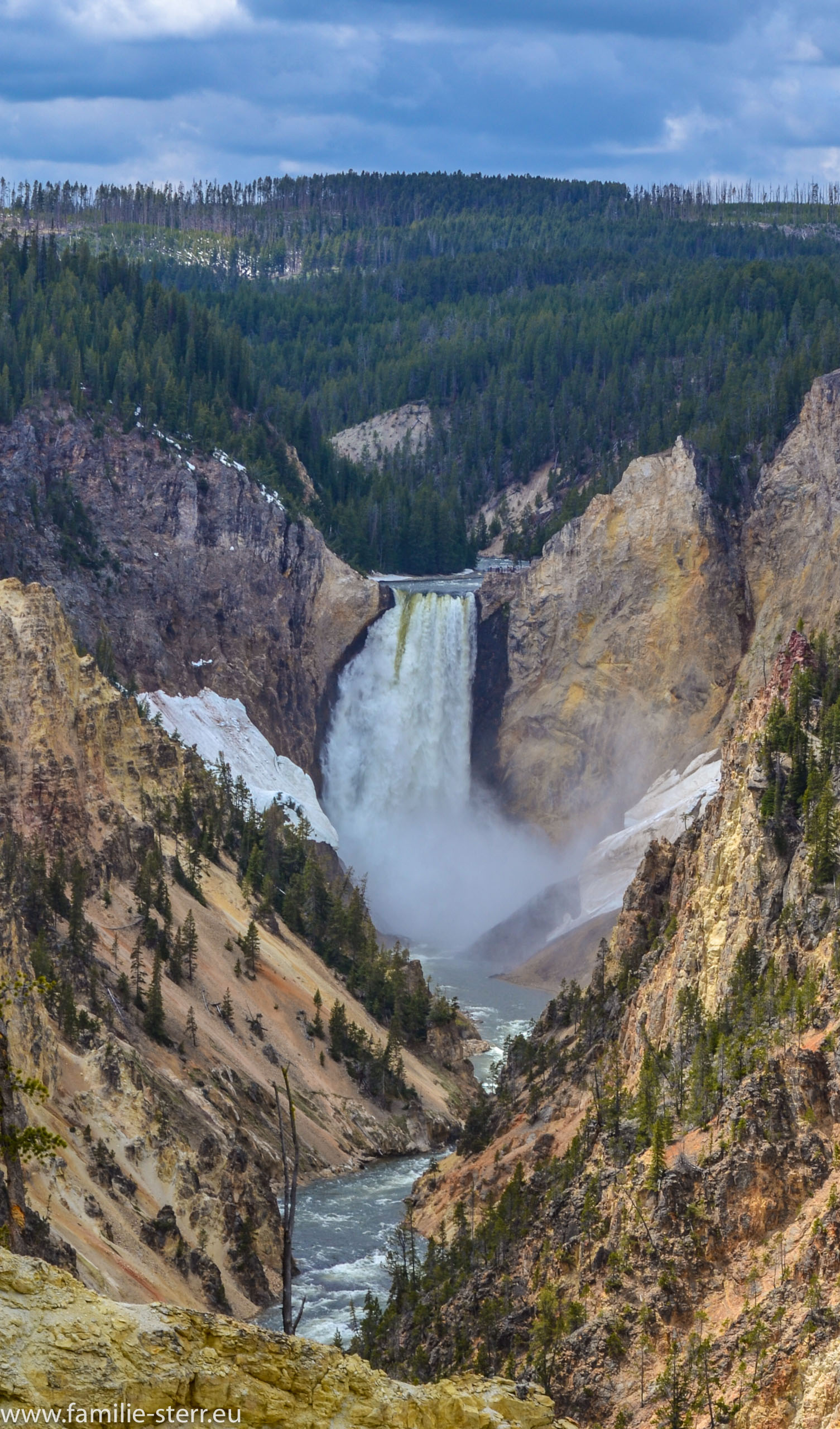 Wasserfall des Yellowstone River
