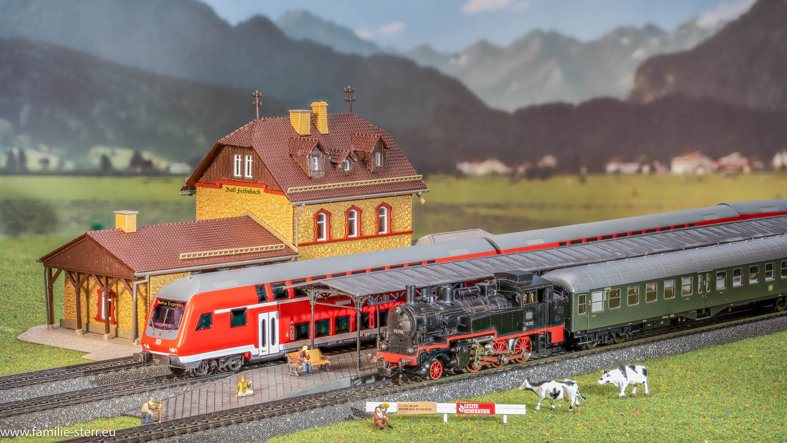 Modellbahn Bahnhof Bad Feilnbach