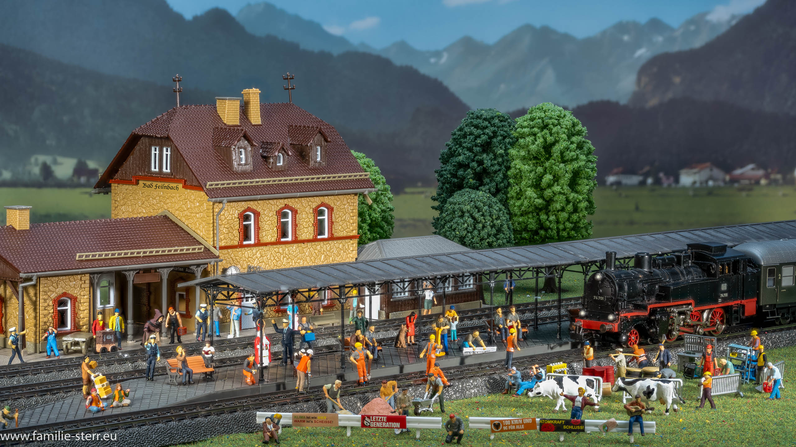 Modellbahn Bahnhof Bad Feilnbach