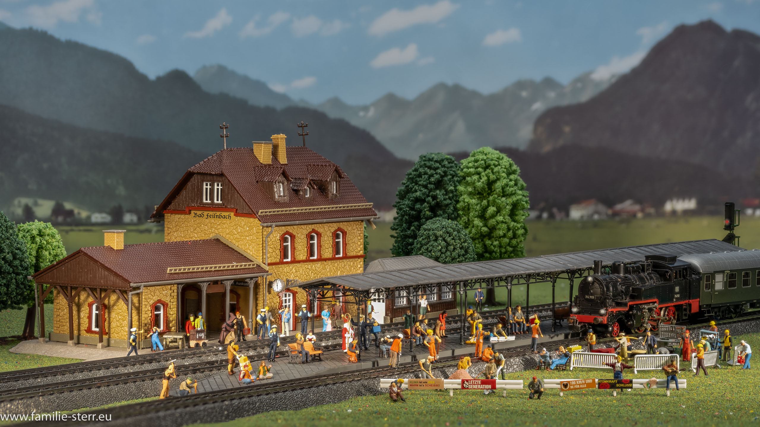 Modellbahn Bahnhof Bad Feilnbach