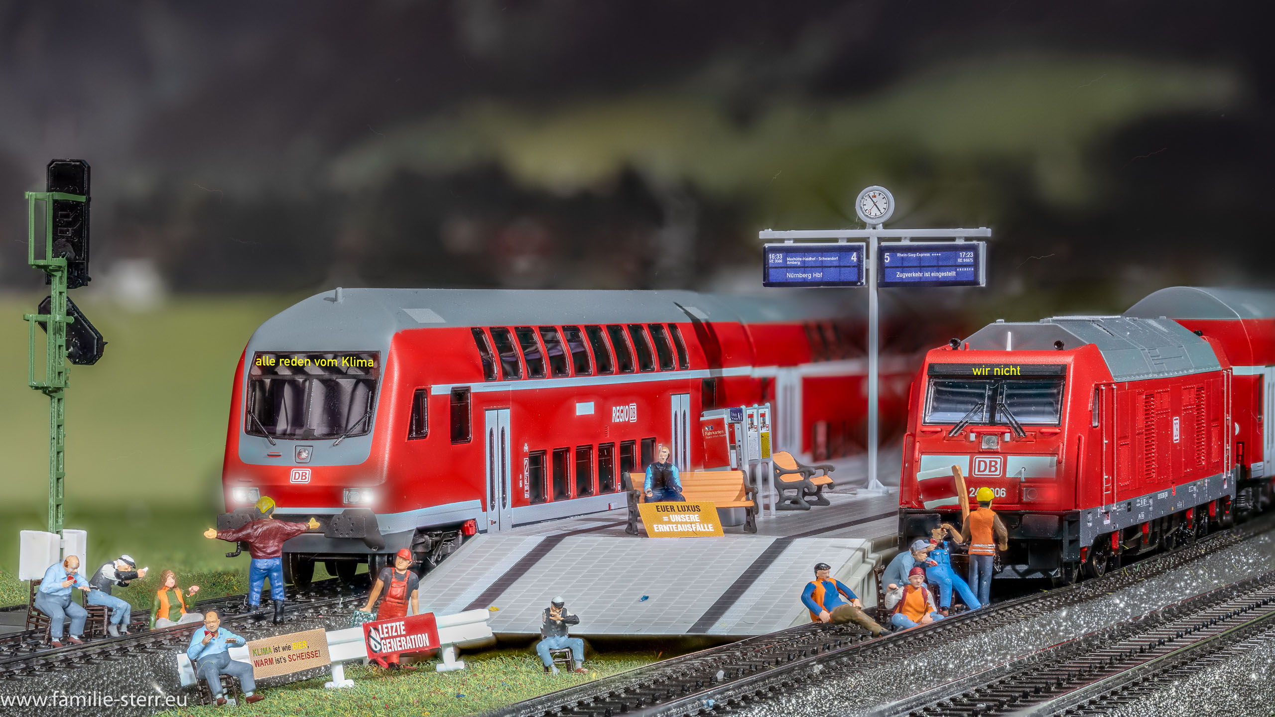Störungen bei der Bahn