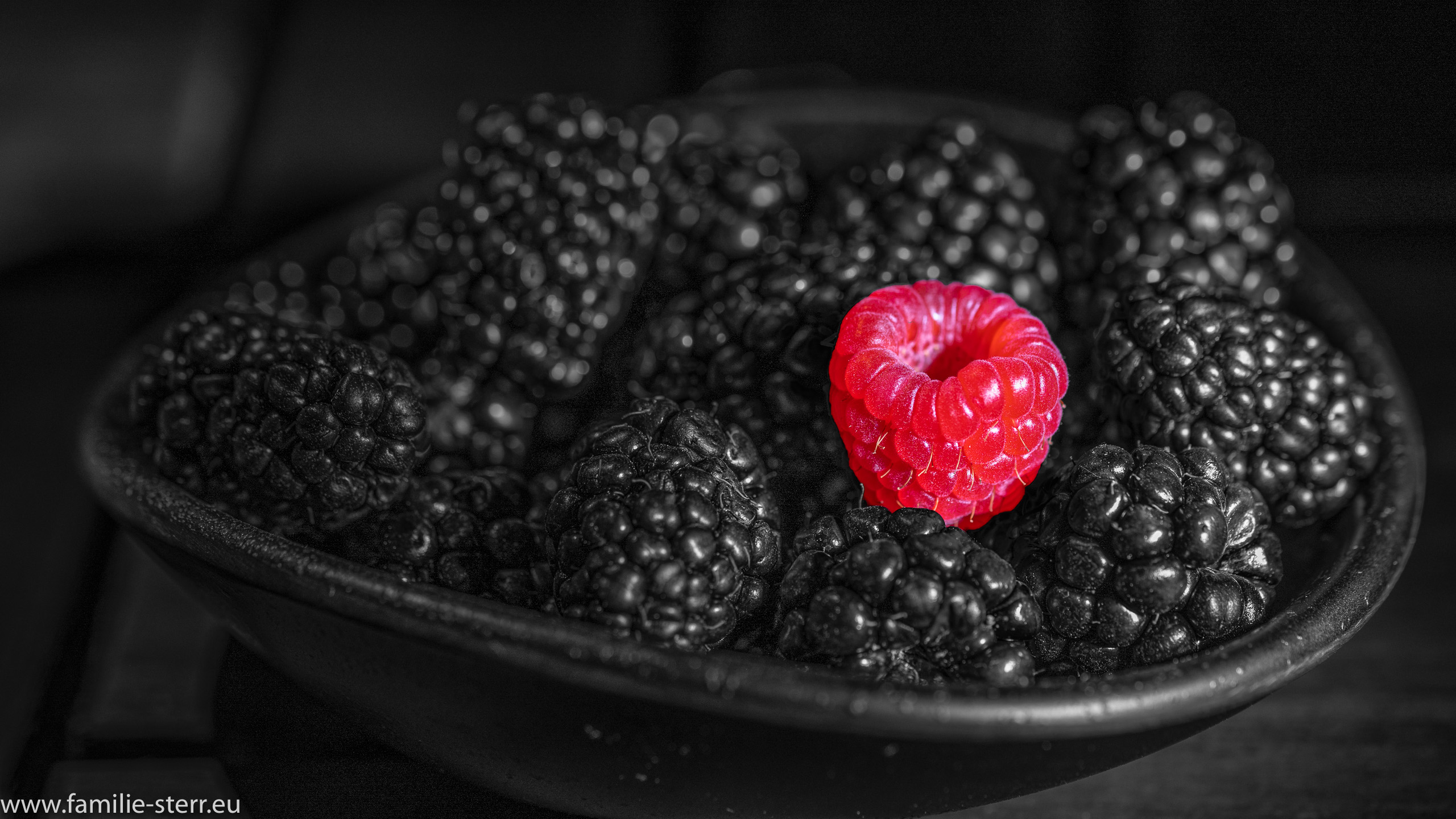 Himbeere und Brombeeren